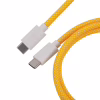 Дата кабель USB-C + USB A to USB-C 1.36m Coiled Aviator yellow Keychron (CAB16_KEYCHRON) - Image 2