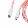 Дата кабель USB-C + USB A to USB-C 1.36m Coiled Aviator pink Keychron (CAB15_KEYCHRON) - Image 2