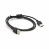 Дата кабель USB 2.0 AM/AF 1.0m ferrite black Voltronic (YT-AM/AF-1.0B) - Image 2