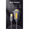 Кабель для передачі даних USB to COM M 2.0m DB9 RS-232 CR104 black Ugreen (20222) - Image 5