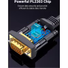 Кабель для передачи данных USB to COM M 2.0m DB9 RS-232 CR104 black Ugreen (20222) - Image 6