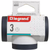 Сетевой разветвитель Legrand ПРЕМІУМ 3х2К+З бокові розетки, колір Білий/Чорний (694520) - Image 4