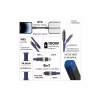 Дата кабель 6in1 inCharge X 0,14m 100W blue Rolling Square (X02WR) - Image 2