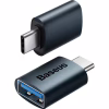 Переходник OTG USB 3.1 AF to USB-C blue Baseus (ZJJQ000003) - Image 3