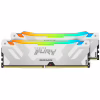 Модуль пам'яті для комп'ютера DDR5 32GB (2x16GB) 7600 MHz Renegade RGB White XMP Kingston Fury (ex.HyperX) (KF576C38RWAK2-32) - Image 4