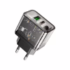 Зарядний пристрій HOCO N34 Dazzling dual-port Black (6931474799166) - Image 2