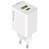 Зарядний пристрій ColorWay C101E GaN Mini 45W PD PPS USB-C + USB-A QC4.0 white (CW-CHS060PD-WT) - Image 2