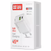 Зарядное устройство ColorWay C101E GaN Mini 45W PD PPS USB-C + USB-A QC4.0 white (CW-CHS060PD-WT) - Image 6