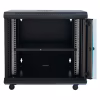Шафа настінна GEAR 12U 19" 600x450x650 мм, + полка 19", black (GWMSN-12U-600-450) - Image 2
