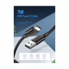Дата кабель USB 2.0 AM to USB-C 0.5m 3.0A (18W) Nickel Plating US287 Black Ugreen (60115) - Image 5