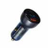 Зарядний пристрій Baseus USB + USB-C QC3.0 65W Particular Digital Display gray (CCKX-C0G) - Image 3