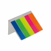 Стикер-закладка Buromax Plastic bookmarks 45x12mm, 5*25шт, neon (BM.2302-98) - Image 2