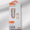 Автомобільний зарядний пристрій USB x 2 Dekkin DK-36 / MicroUSB / DC5V-3.4A - Image 2