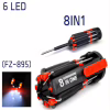 Набор отверток FZ-895 8 в 1 / с фонариком / 8 in 1 /3xAAA - Image 6