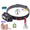 Налобний ліхтар Bailong BL-1804A, LED+COB, сенсор, акумулятор 18650, micro USB - Image 2