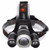 Налобний фонар BORUIT RJ3001, Акк., T6 LED, ZOOM, автомобільна зарядка - Image 3