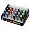 Ліхтарик брелок (LED+Лазер) 9618-2LED, лазер, 3xAG3,/кільце/ (прозорі 2) - Image 2