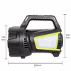 Ручний ліхтар T100A-10W+2COB, Білий, Червоний, Синій, power bank, 4x18650, ЗУ Type-C - Image 4