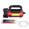 Ручний фонар T93-LED+COB, Білий, Червоний, powerbank, Li-Ion акум., сон., батарея, ЗУmicroUSB, - Image 4