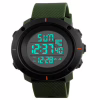 Годинники наручні SKMEI 1213AG, ARMY GREEN BIG SIZE, 9736 - Image 3