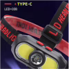Налобний ліхтар KX-302-LED, 2COB, PL168, 1x18650, ЗУ Type-C - Image 3