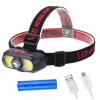 Налобный фонарь KX-302-LED, 2COB, PL168, 1x18650, ЗУ Type-C - Image 4