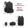 Рюкзак Тактичний з підсумками B08 Black 55L 8142 - Image 3
