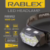 Налобный фонарь Rablex RB952, жёлтый+белый+красный, 3хTG+8хLED+2хRED LED, Sensor, аккум, Type-C - Image 4