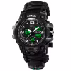 Годинники наручні SKMEI 1155BKBK, PARACORD, Чорний, Компас, термометр, свисток, кресало, 10459 - Image 3