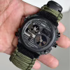 Часы наручные SKMEI 2202AG, PARACORD, ARMY GREEN, Compass, термометр, свисток, кресало, 10347 - Image 3
