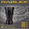 Ручной фонарь Rablex RB915, Синий+Красный+Зеленый+Белый, 4T6, 1х18650 аккум., zoom, Type-C, 2000LM - Image 3