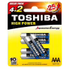 Акумулятор Toshiba LR3/AAA/Лужний Високої Потужності - Image 2