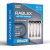 Зарядний пристрій Rablex RB426, 4xAA, AAA, 2A, Type-c - Image 2