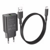 СЗУ Мережева Зарядна Пристрій BOROFONE BA72A Spring (QC3.0 18W) + Type-C - Image 5