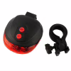 Велосипедний задній фонарик мигалка на батарейках BL-118 BIKE LIGHT+LASER / 2064 - Image 2