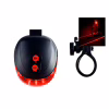 Велосипедний задній фонарик мигалка на батарейках BL-118 BIKE LIGHT+LASER / 2064 - Image 3