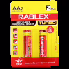 Батарейка Rablex LR6/AA/2шт/TURBO / Алкалінова / БЛИСТЕР - Image 2
