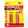 Батарейка Rablex LR6/AA/2шт/TURBO / Алкалінова / БЛИСТЕР - Image 3