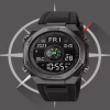 Часы наручные SKMEI 2209BKBK, BLACK-BLACK, Compass, Pedometer, 10323 - Image 3