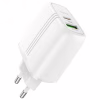 Сетевое зарядное устройство Hoco N11 Fast Charge (20W) + кабель Type-C to Lightning - Image 3