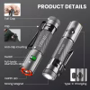 Ручний ліхтар YEMAO YM-M52, XH P360 LED, 1500LM, 2x14500 акум, Zoom, TYPE-C - Image 7