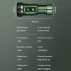 Ручний ліхтар YM-F337X, 3500LM, 8*XTE LED, червоний, синій, зелений і ультрафіолетовий, TYPE-C - Image 10