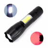 Ручний ліхтар C609-T6 (Red)+COB(White), Li-Ion акумулятор, ЗП microUSB, zoom - Image 3