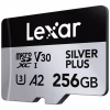 Карта пам'яті Lexar 256GB microSDXC class 10 UHS-I U3 V30 A2 Professional Silver (LMSSIPL256G-BNANG) - Image 3