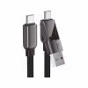 Дата кабель USB-C + USB-A to USB-C 1.2m 3.0A zink alloy C13-04 Black Acefast (6974316282334) - Image 2