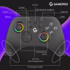 Геймпад GamePro із зарядною станцією BT 5.3/USB/2.4 ГГц (Switch/PC/iOS/Android) RGB Black (GPX13BDOC) - Image 12