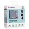 Зарядний пристрій Verbatim GaN 65 W 3 ports (2xUSB-C-65 W /USB-A -3.0) (32201) - Image 3