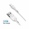 Зарядний пристрій Grand-X Quick Charge QС3.0, + cable USB -> Type C 1m white (CH-550WT) - Image 3