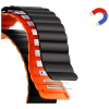 Ремінець до смарт-годинника Drobak Silicone Magnetic Link для Apple Watch All Series Ultra 2 49/45/44/42mm Dark black (898929) - Image 2
