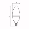 Лампочка Eurolamp LED CL 6W 620 Lm E14 3000K deco 2шт (MLP-LED-CL-06143(Amber)) - Image 3